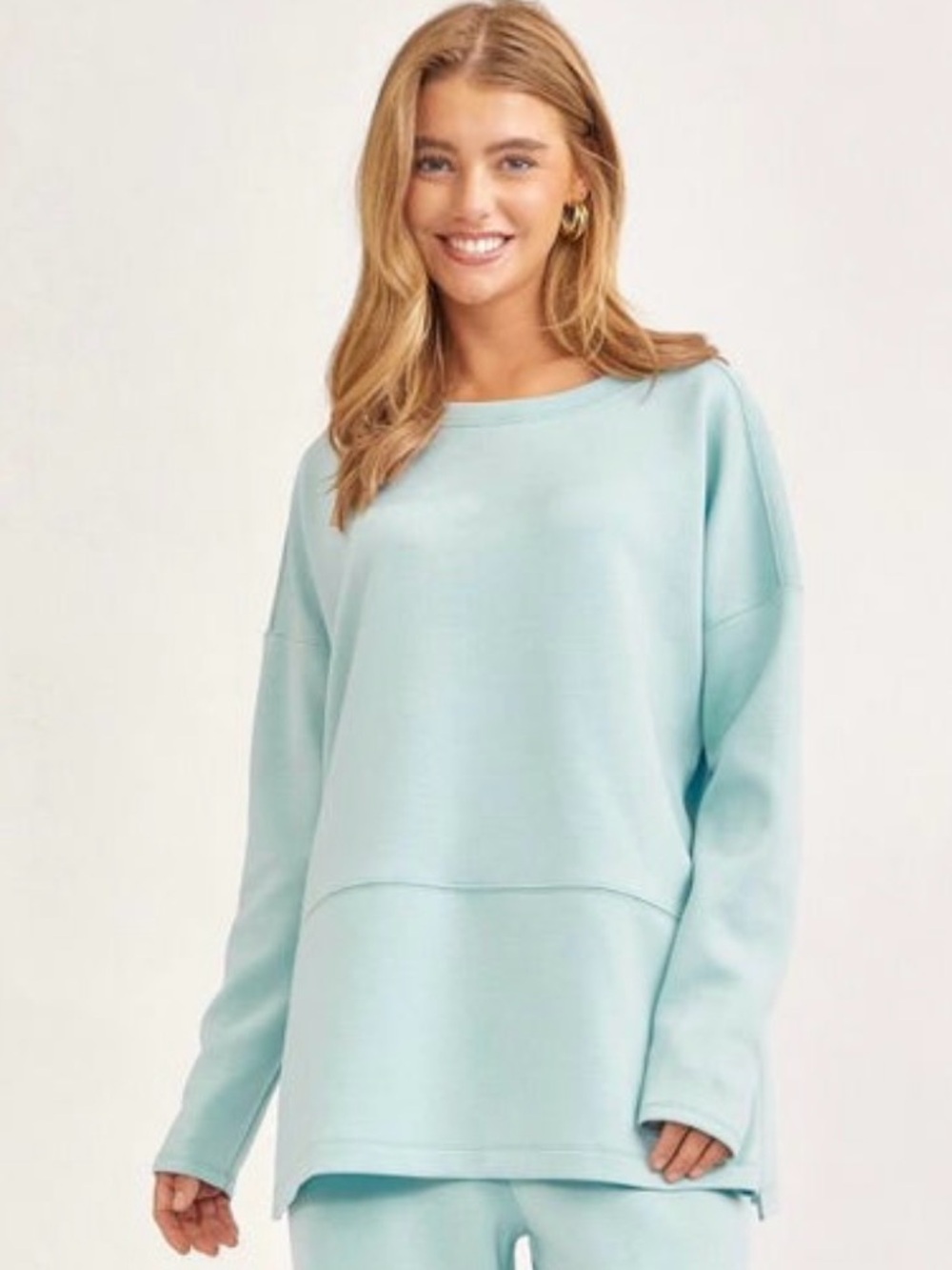 NEW Aqua Blue Greece Travel Tunic Top 1X Dear Scarlett